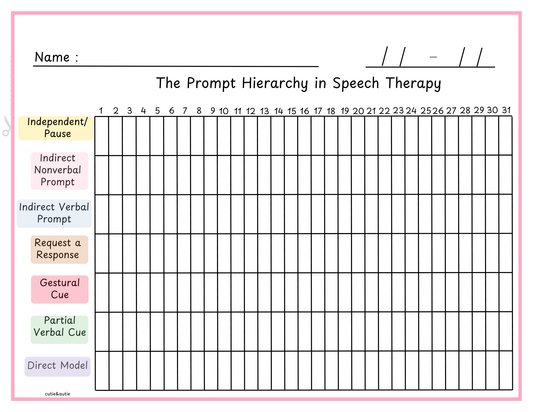 A Note About the Prompting Hierarchy ( Data Sheet)