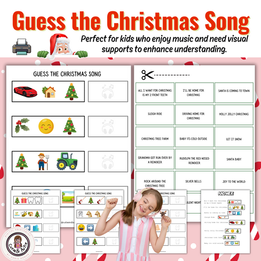 Guess the Christmas Song: Matching Game Printable/ 20 songs