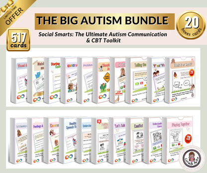 Social Skills and CBT Bundle: The Ultimate Autism Communication & CBT 700 cards