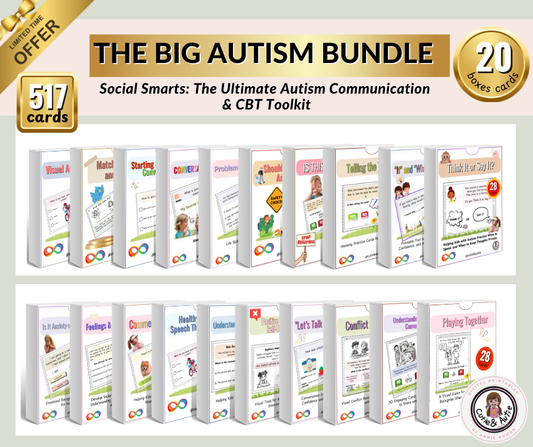 Social Skills and CBT Bundle: The Ultimate Autism Communication & CBT 700 cards