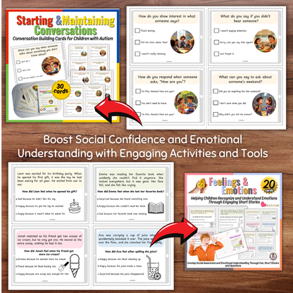 Interactive Social Skills & Anxiety Management Bundle for Children with Autism