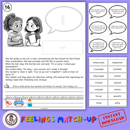 Understanding Emotions: for Kids on the Autism Spectrum Feelings Match-up