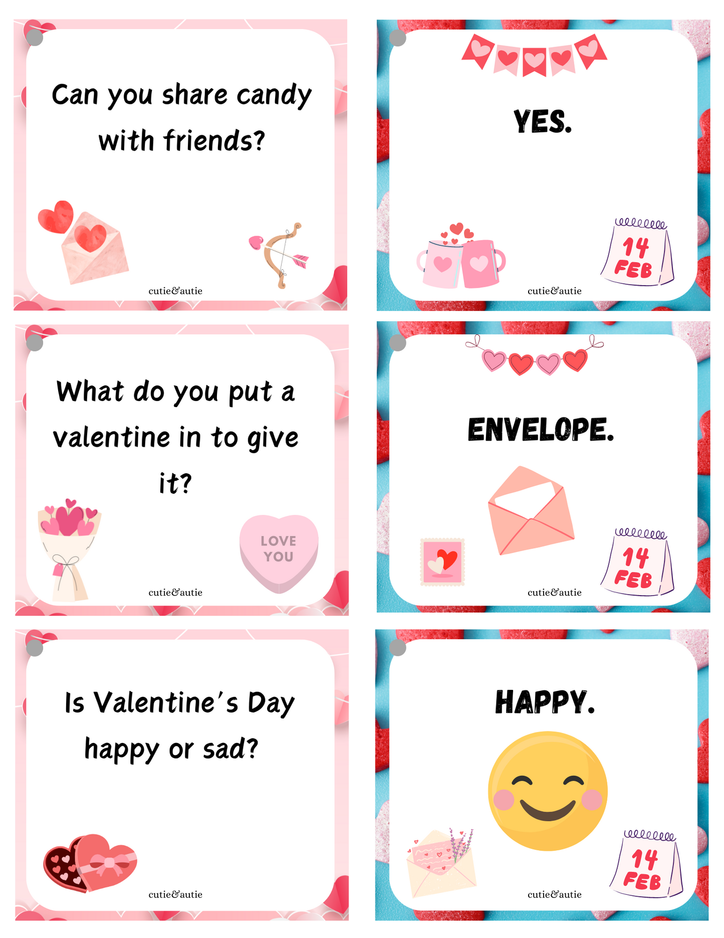 Conversation Cards: Valentine's Edition for Autism Speech Support - 60 Cards