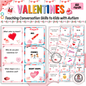 Conversation Cards: Valentine's Edition for Autism Speech Support - 60 Cards