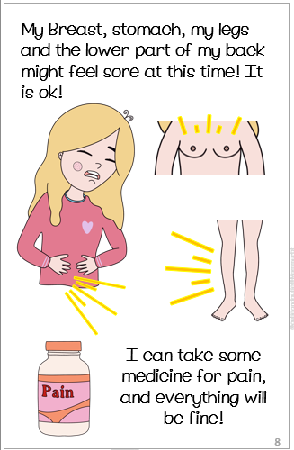 Getting My Period Menstruation Menstrual Social Skills Story
