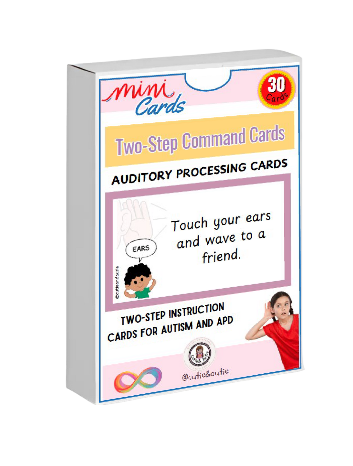 Two-Step Command Cards: Auditory Processing Practice for Kids with Autism