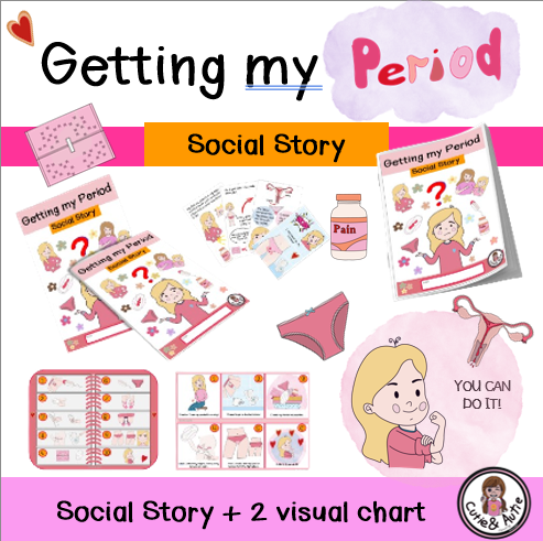 Getting My Period Menstruation Menstrual Social Skills Story